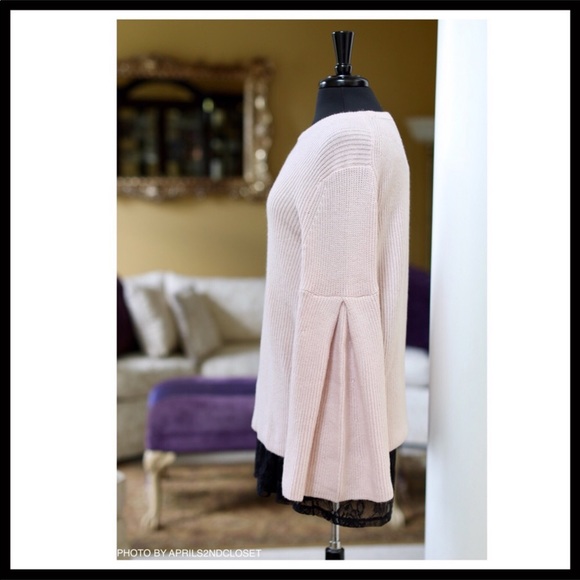 VINCE CAMUTO COZY LUXE KNIT BLUSH TUNIC SWEATER - Picture 3 of 7